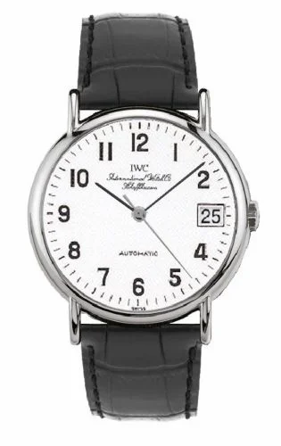 IWC Portofino Automatic Stainless Steel / White - Railroad / Strap IW3513-39 (IW351339)